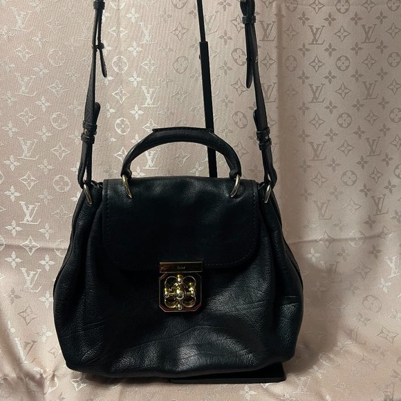 Handbags - Chloe Elsie Great Used Condition Black Leather Crossbody